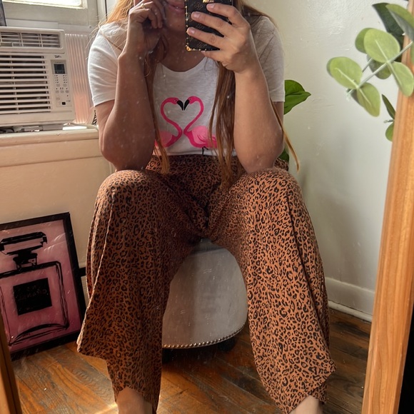 HyM  Animal Print Pants size 14 - Picture 3 of 4